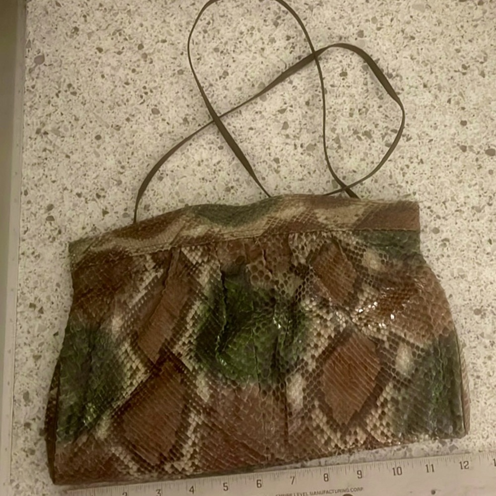 Bags by Supreme Snakeskin Leather Clutch